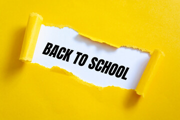 Text sign showing Back To School
