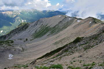 薬師岳の中央カール