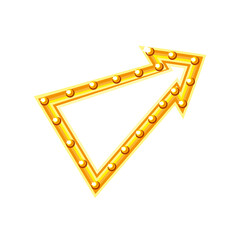 pointing arrow glowing