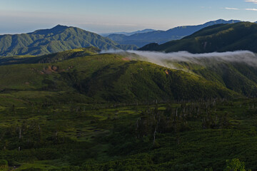 北ノ俣岳手前から見た眺望