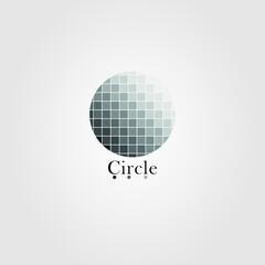 Black chromatic circle vector design and background