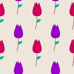 Seamless Pattern With Floral Motifs able to print for cloths, tablecloths, blanket, shirts, dresses, posters, papers.