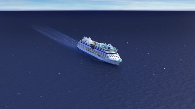 Kreuzfahrtschiff auf dem Meer