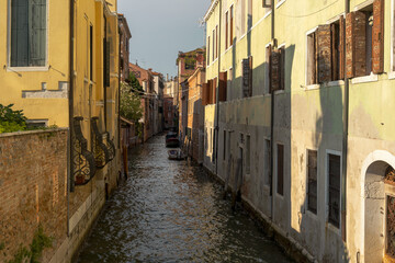 Fototapeta na wymiar Canal of Venice at Dorsoduro.
