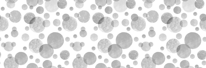Circle Hand drawn Watercolor isolated on white canvas with high resolution texture, seamless pattern
