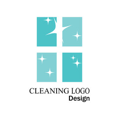 cleaning clean service logo icon vector template