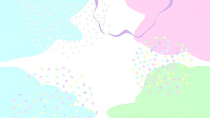 3D background design with trendy patterns, space for text, 3D rendering