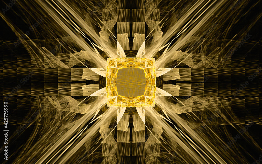 Aufkleber digital illustration abstract image generated fractal background image wallpaper pattern of various 