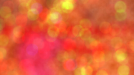 Warm orange bokeh effect background