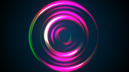 Abstract Red Colorful Glowing Lens Spin Light Effects Background