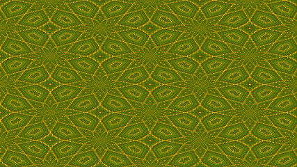 Green and yellow geometric pattern