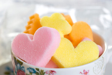 doce de açúcar com sabores e formas