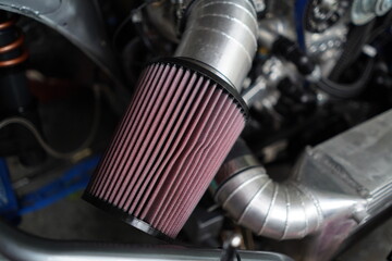 Car's air filter intake