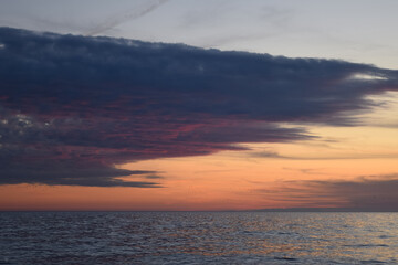 sunset in the mountains