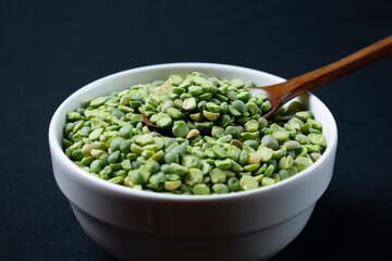 bowl of green peas