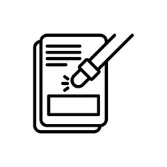 Eraser vector outline icon style illustration. EPS 10 file