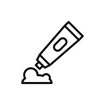 toothpaste tube squeezing out paste clip art preview