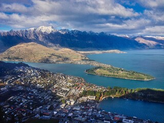 Naklejka premium Queenstown, New Zealand