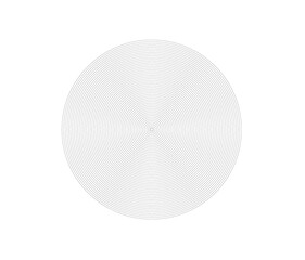 Concentric circle element. Black and white color ring. Abstract  vector illustration for sound wave, Monochrome graphic.