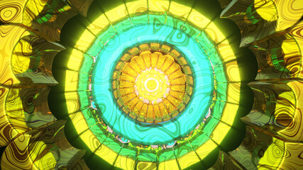 Spiritual meditation 3d seamless loop of trippy tance state meditation visual background illusion ethnic toga zen illustration wallpaper