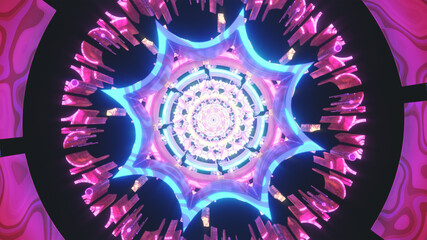 piritual teacher mushroom kaleidoscope sacred geometry yoga zen ethnic tunnel bmp with 3D  psychedelic flower design3 background wallpaper illustration festive bright