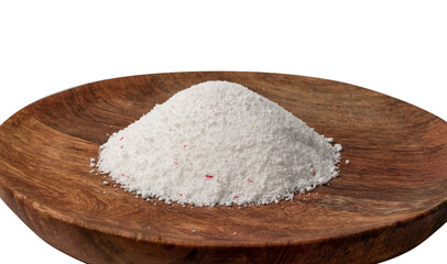 Pile of laundry detergent powder or washing soap powder