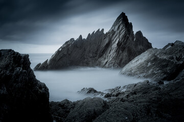 Ilfracombe Devon rocks seascape - Powered by Adobe
