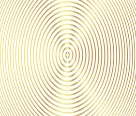 Abstract Gold luxurious color vector circle halftone background. Gradient retro line pattern design, golden graphic, Modern decoration for websites, posters, banners, template EPS10 vector