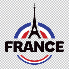 LOGOTYPE FRANCE AVEC TOUR EIFFEL