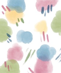 Abstract colorful watercolor for background.  Digital art painting.