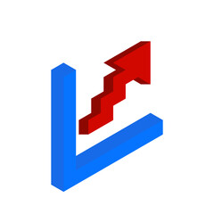 Fototapeta premium growth graph chart. Icon