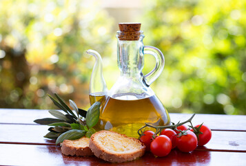 sicilian olive oil still life