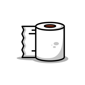 vector tissue illustration design. The tisue with an outline is suitable for stickers, icons, mascots, logos, clip art, and other graphic purposes