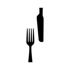 fork and knife icon symbol vector