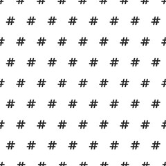 Hashtag social media communication symbol seamless pattern.