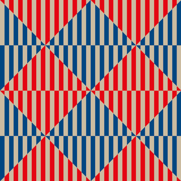 Seamless abstract pattern in constructivism soviet style. Vector vintage 20s geometric ornament.