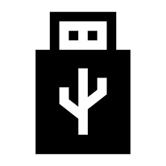 Obraz premium Download this premium linear icon of universal serial bus