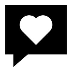 
A heart like denoting feedback, linear icon 

