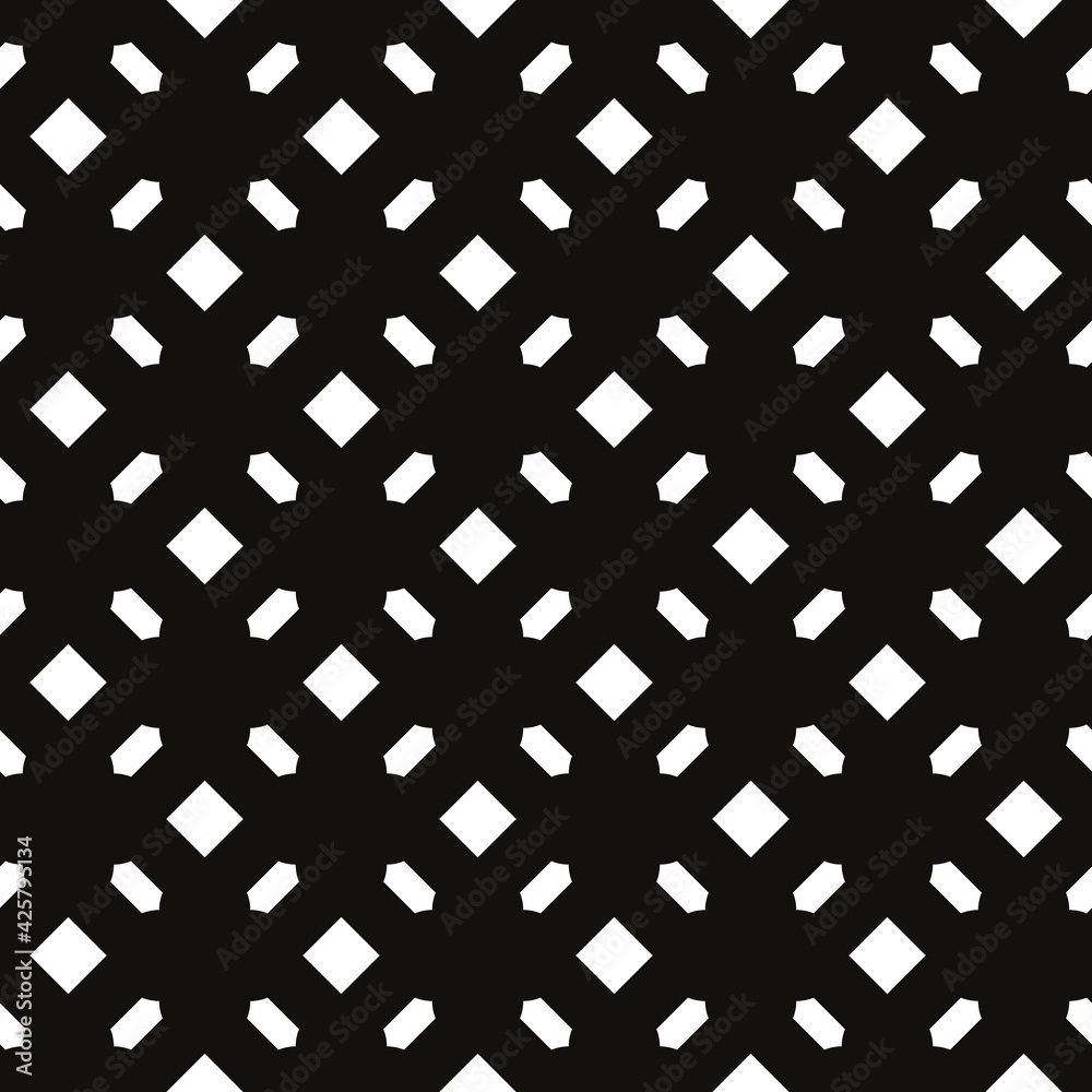 Poster diagonal black and white shapes pattern.