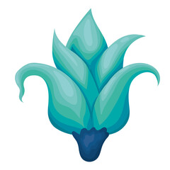 blue flower icon