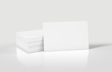 stack of blank business cards