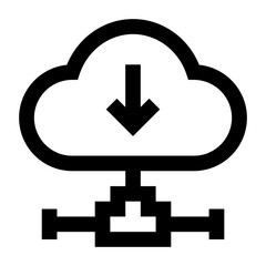 
Grab cloud network download in linear vector 

