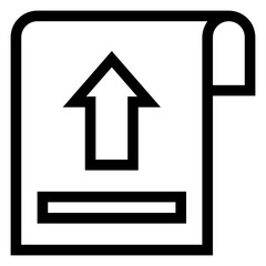 
Icon of file upload, editable design 

