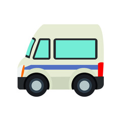 Minibus emoji vector minivan