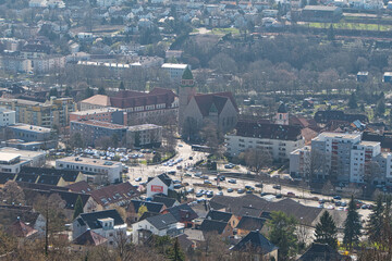 Blick auf den Pforheimer Stadtteil Brötzingen