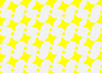 Yellow stars on a white background. Seamless texture.