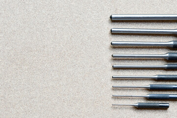roll pin punch set tools for remove pin or latch of any mechanic
