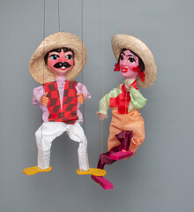 pair of Mexican puppets