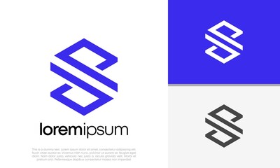 Initials DP . S. SDP logo design. Initial Letter Logo. Technology Logo Design. Hexagon Logo.	