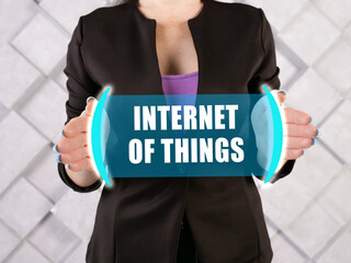  INTERNET OF THINGS inscription on the screen.